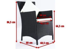 OUTFLEXX 2er Set Sessel, Schwarz, Polyrattan Inkl. Kissen Und Polster -Gartenladen 2035 05.jpg