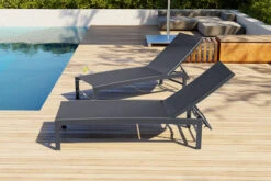 OUTFLEXX Liege, Anthrazit Matt/schwarz, Alu/Textilene, 190x62x34cm, Rückenlehne Verstellbar -Gartenladen 20394 03.jpg