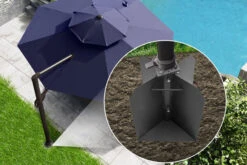 OUTFLEXX Bodenanker XXL Für Ampelschirme, Anthrazit, Pulverbesch. Stahl, 50x50x63 Cm, Zum Einbetonieren -Gartenladen 21594 01.jpg