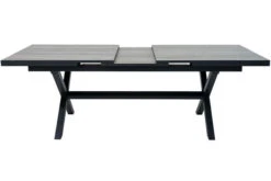 Ploß Louvra Auszugs-Dining-Tisch, Anthrazit/Holzoptik, Alu/Keramik, 160/210x100,5cm, Tischplatte Aus Keramikfliesen -Gartenladen 21629 4.jpg