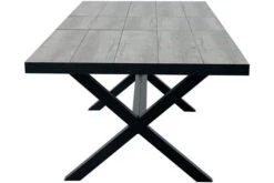 Ploß Louvra Auszugs-Dining-Tisch, Anthrazit/Holzoptik, Alu/Keramik, 160/210x100,5cm, Tischplatte Aus Keramikfliesen -Gartenladen 21629 8.jpg