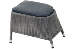 Ploß Vigo Fußhocker, Stahlgrau-meliert, Polyrattan, 56x54x40cm, Inkl. Polster -Gartenladen 21632 2.jpg