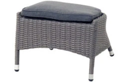 Ploß Vigo Fußhocker, Stahlgrau-meliert, Polyrattan, 56x54x40cm, Inkl. Polster -Gartenladen 21632 6.jpg