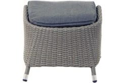 Ploß Vigo Fußhocker, Stahlgrau-meliert, Polyrattan, 56x54x40cm, Inkl. Polster -Gartenladen 21632 8.jpg