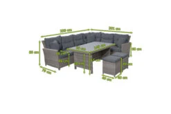 Ploß Vigo Dining-Lounge, Stahlgrau-meliert, Polyrattan, 7 Tlg., 5-6 Pers., 146x85cm, Inkl. Polster -Gartenladen 21634 5.jpg