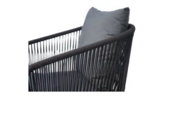 Ploß Arendal Diningsessel, Schwarz/grau, Rope/FSC-Akazie, 58,5x61,5x87cm, Inkl. Polster -Gartenladen 21640 8.jpg