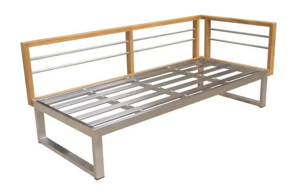 OUTFLEXX Ecklounge, Natur/grau, Edelstahl/Teak, 4 Personen, Inklusive Tisch 110 X 60 Cm, Lehne Links 8 OUTFLEXX Ecklounge, Natur/grau, Edelstahl/Teak, 4 Personen, Inklusive Tisch 110 X 60 Cm, Lehne Links – Bild 6