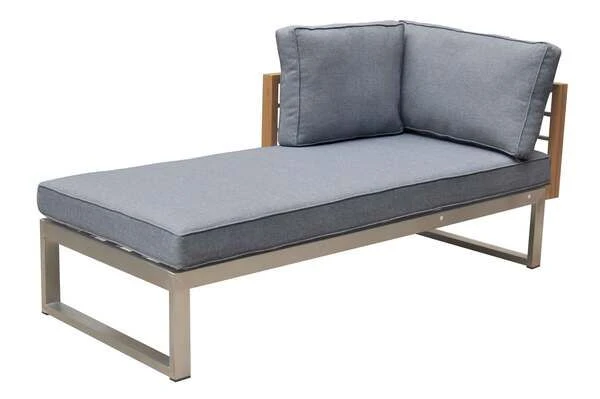 OUTFLEXX Ecklounge, Natur/grau, Edelstahl/Teak, 4 Personen, Inklusive Tisch 110 X 60 Cm, Lehne Links 17 OUTFLEXX Ecklounge, Natur/grau, Edelstahl/Teak, 4 Personen, Inklusive Tisch 110 X 60 Cm, Lehne Links – Bild 15