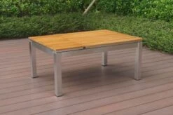OUTFLEXX Multifunktionstisch, Natur, FSC-Teak / Edelstahl, 100/118x70/90x45/60cm, Platten Mehrfach Verstellbar 20 OUTFLEXX Multifunktionstisch, Natur, FSC-Teak / Edelstahl, 100/118x70/90x45/60cm, Platten Mehrfach Verstellbar -Gartenladen 21656 2.JPG