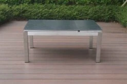 OUTFLEXX Multifunktionstisch, Grau Marmoriert, Glaskeramik / Edelstahl, 100/118x70/90x45/60cm, Platten Mehrfach Verstellbar -Gartenladen 21657 14.JPG