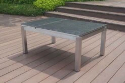 OUTFLEXX Multifunktionstisch, Grau Marmoriert, Glaskeramik / Edelstahl, 100/118x70/90x45/60cm, Platten Mehrfach Verstellbar -Gartenladen 21657 8.JPG