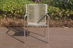 OUTFLEXX Stapelsessel, Grau, Edelstahl / Rope, 63x57x91 Cm 14 OUTFLEXX Stapelsessel, Grau, Edelstahl / Rope, 63x57x91 Cm -Gartenladen 21671 2.JPG