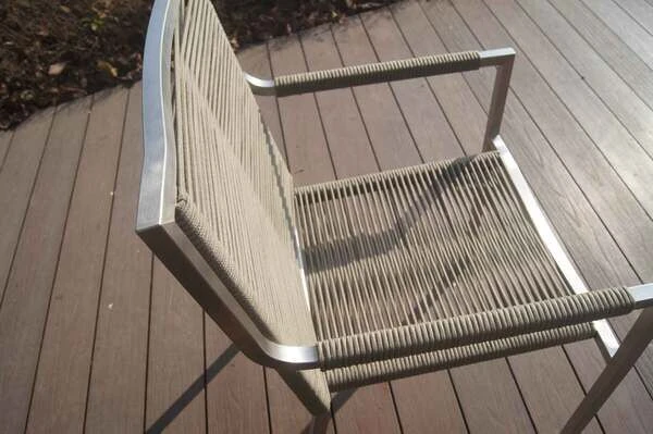 OUTFLEXX Stapelsessel, Grau, Edelstahl / Rope, 63x57x91 Cm 6 OUTFLEXX Stapelsessel, Grau, Edelstahl / Rope, 63x57x91 Cm – Bild 4