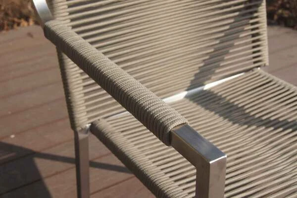 OUTFLEXX Stapelsessel, Grau, Edelstahl / Rope, 63x57x91 Cm 8 OUTFLEXX Stapelsessel, Grau, Edelstahl / Rope, 63x57x91 Cm – Bild 6