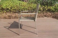 OUTFLEXX Stapelsessel, Grau, Edelstahl / Rope, 63x57x91 Cm 18 OUTFLEXX Stapelsessel, Grau, Edelstahl / Rope, 63x57x91 Cm -Gartenladen 21671 6.JPG