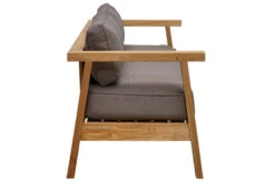 OUTFLEXX Hamim 2-Sitzer, Natur/grau, Teak/Olefin, 190 X 80 X 60 Cm, Recycled Teak -Gartenladen 21686 12.jpg