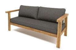 OUTFLEXX Hamim 2-Sitzer, Natur/grau, Teak/Olefin, 190 X 80 X 60 Cm, Recycled Teak -Gartenladen 21686 6.jpg