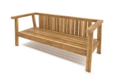OUTFLEXX Hamim 2-Sitzer, Natur/grau, Teak/Olefin, 190 X 80 X 60 Cm, Recycled Teak -Gartenladen 21686 7.jpg
