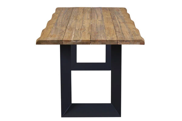 OUTFLEXX Trui Esstisch, Natur/anthrazit, Alu/recycled FSC-Teak, 200 X 100 Cm, U-Gestell 5 OUTFLEXX Trui Esstisch, Natur/anthrazit, Alu/recycled FSC-Teak, 200 X 100 Cm, U-Gestell – Bild 3