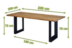 OUTFLEXX Trui Esstisch, Natur/anthrazit, Alu/recycled FSC-Teak, 200 X 100 Cm, U-Gestell 13 OUTFLEXX Trui Esstisch, Natur/anthrazit, Alu/recycled FSC-Teak, 200 X 100 Cm, U-Gestell -Gartenladen 21689 5.jpg
