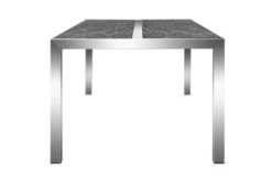 OUTFLEXX Esstisch, Grau, Granit / Edelstahl, 200x100 Cm, 2 Teilige Tischplatte -Gartenladen 21743 11.JPG