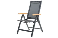 OUTFLEXX Esstischgarnitur, Anthrazit Matt, Alu/Holzimitat, Tisch 200x91cm, 6 Multipo -Gartenladen 21775 2.jpg