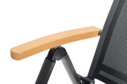 OUTFLEXX Esstischgarnitur, Anthrazit Matt, Alu/Holzimitat, Tisch 200x91cm, 6 Multipo -Gartenladen 21775 6.jpg