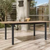 OUTFLEXX Ausziehtisch, Anthrazit Matt, Alu/FSC-Teak, 150/210x90cm, Synchronauszug Mit Butterfly-Funktion -Gartenladen 21778 CGI 01.jpg