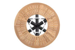 OUTFLEXX Esstisch, Anthrazit Matt, Alu/FSC-Teak, Ø150x75,5cm, Mit Glasinlay -Gartenladen 21780 3.jpg