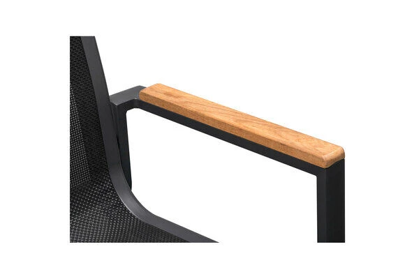 OUTFLEXX Sessel, Anthrazit Matt, Aluminium/FSC-Teak, 69x60x93cm 7 OUTFLEXX Sessel, Anthrazit Matt, Aluminium/FSC-Teak, 69x60x93cm – Bild 5