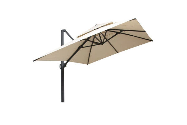 OUTFLEXX Ampelschirm, Anthrazit/creme, Aluminium/Polyester, 300x400cm, Rechteckig 3 OUTFLEXX Ampelschirm, Anthrazit/creme, Aluminium/Polyester, 300x400cm, Rechteckig