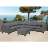 OUTFLEXX Ecklounge, Anthrazit Matt/dunkelgrau, Alu/Spuncrylic, 5-tlg., Tisch 68x68cm, 6-7 Pers -Gartenladen 21800 1.jpg