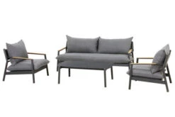 OUTFLEXX Monti Loungemöbel, Dunkelgrau, Alu/Teak/Keramikglas/Polyester, Für 4 Personen, Inkl. Loungetisch -Gartenladen 21823 3.jpg