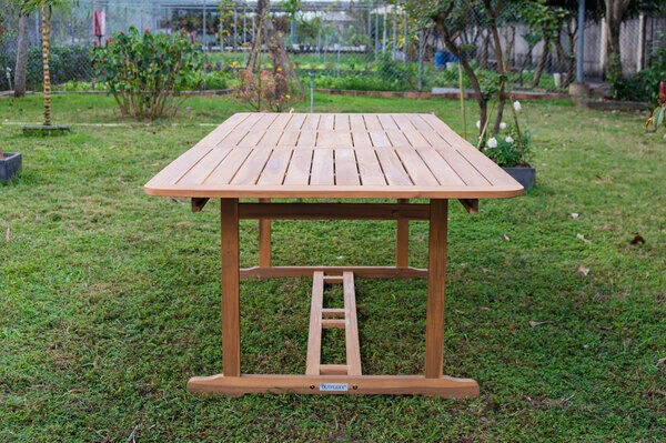 OUTFLEXX Ausziehtisch, Natur, Akazie, 150/200 X 90 Cm, Ausziehfunktion 6 OUTFLEXX Ausziehtisch, Natur, Akazie, 150/200 X 90 Cm, Ausziehfunktion – Bild 4