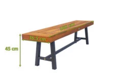 OUTFLEXX Bank, Natur/schwarz, Akazie, 160 X 36,5 X 45 Cm 15 OUTFLEXX Bank, Natur/schwarz, Akazie, 160 X 36,5 X 45 Cm -Gartenladen 21924 5.jpg