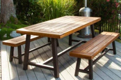 OUTFLEXX Bank, Natur/schwarz, Akazie, 160 X 36,5 X 45 Cm 19 OUTFLEXX Bank, Natur/schwarz, Akazie, 160 X 36,5 X 45 Cm -Gartenladen 21924 9.jpg