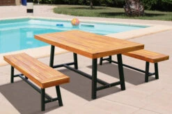 OUTFLEXX Esstisch, Natur/schwarz, Akazie, 172,5 X 90 Cm -Gartenladen 21925 8.jpg