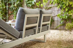 SIENA GARDEN Avenia Dining-Bank/Liege, Matt Weiß-grau/stone Grey, Aluminium, 73x195x70 Cm, Inkl. Sitz-und Rückenkissen -Gartenladen 21999 10.jpg