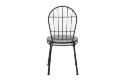SIENA GARDEN Como Stapelstuhl, Matt Schwarz, Stahl/Keramik, 49x43x93,5 Cm, Mit Mosaikoptik -Gartenladen 22023 4.jpg
