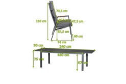 SIENA GARDEN Savona/Miros Esstischgarnitur, Matt Graphit/grau, Alu/Teak/Spraystone/Texfabric, Tisch 180/240x90 Cm, 8 Stapelsessel -Gartenladen 22054 5.jpg