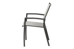 SIENA GARDEN Silva/Velia Esstischgarnitur, Matt Anthrazit, Alu/Keramik/Ranotex®-Gewebe, Tisch 100x100 Cm, 4 Dining Sessel -Gartenladen 22072 3.jpg