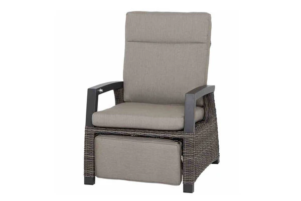 SIENA GARDEN Corido/Bellani Grau Loungeset, Charcoal/anthrazit/grau, Alu/Gardino®-Geflecht, Lifttisch 140x85 Cm, 4 Relaxsessel 4 SIENA GARDEN Corido/Bellani Grau Loungeset, Charcoal/anthrazit/grau, Alu/Gardino®-Geflecht, Lifttisch 140x85 Cm, 4 Relaxsessel – Bild 2