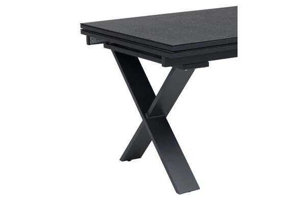 OUTFLEXX Esstischgarnitur, OUTFLEXX® Anthrazit Matt, Alu / Spraystone / Teak, Tisch 180/280x100cm, 4 Stapelsessel, 2 Multipo 12 OUTFLEXX Esstischgarnitur, OUTFLEXX® Anthrazit Matt, Alu / Spraystone / Teak, Tisch 180/280x100cm, 4 Stapelsessel, 2 Multipo – Bild 10