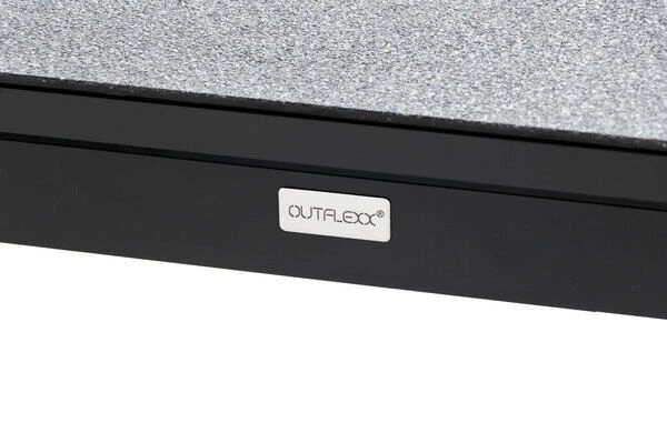 OUTFLEXX Esstischgarnitur, OUTFLEXX® Anthrazit Matt, Alu / Spraystone / Teak, Tisch 180/280x100cm, 4 Stapelsessel, 2 Multipo 15 OUTFLEXX Esstischgarnitur, OUTFLEXX® Anthrazit Matt, Alu / Spraystone / Teak, Tisch 180/280x100cm, 4 Stapelsessel, 2 Multipo – Bild 13