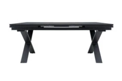 OUTFLEXX Esstischgarnitur, OUTFLEXX® Anthrazit Matt, Alu / Spraystone / Textil, Tisch 180/280x100cm, 8 Stapelsessel, 2 Multipo -Gartenladen 22142 11.jpg