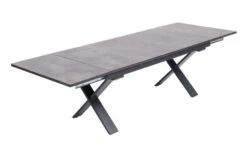 OUTFLEXX Esstischgarnitur, OUTFLEXX® Anthrazit Matt, Alu / HPL / Textil, Tisch 180/280x100cm, 4 Stapelsessel, 2 Multipo -Gartenladen 22161 11.jpg