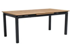 OUTFLEXX Esstischgarnitur, OUTFLEXX® Anthrazit Matt, Alu / Teak / Textil, Tisch 180/240x100cm, 8 Stapelsessel -Gartenladen 22188 9.jpg