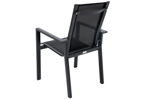 OUTFLEXX Esstischgarnitur, OUTFLEXX® Anthrazit Matt, Alu / Teak / Textil, Ausziehtisch 180/240x100cm, 6 Stapelsessel, 2 Multipo 20 OUTFLEXX Esstischgarnitur, OUTFLEXX® Anthrazit Matt, Alu / Teak / Textil, Ausziehtisch 180/240x100cm, 6 Stapelsessel, 2 Multipo – Bild 18