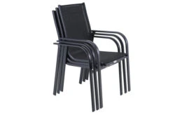 OUTFLEXX Esstischgarnitur, OUTFLEXX®anthrazit Matt, Alu / Teak / Textil, Tisch 180/240x100cm, 10 Sessel, Stapelbar -Gartenladen 22199 11.jpg