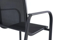 OUTFLEXX Esstischgarnitur, OUTFLEXX®anthrazit Matt, Alu / Teak / Textil, Tisch 180/240x100cm, 10 Sessel, Stapelbar -Gartenladen 22199 14.jpg